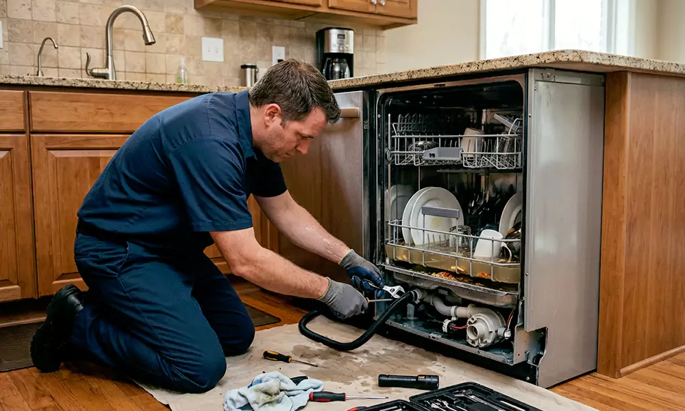 Dishwasher Not Draining Repair in New Britain, CT