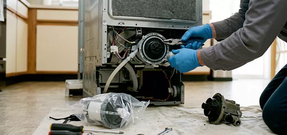 Dishwasher Motor Pump Replacement in New Britain