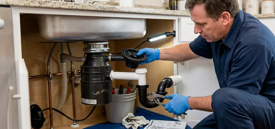 Garbage Disposal Splash Guard and Trap Installation in New Britain